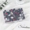 Nuevo empaque 75 anillos de lija para uñas negro y blanco anillo de lija marrón Varilla superficie de uña pulida de alta calidad anillo de lija suave delicado