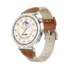 Em estoque Atacado para Huawei GT5 Composite Braided Strap GT4 Nova pulseira de couro 18mm Saddle Brown Watch Band