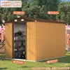 Cuarto de Herramientas de Almacenamiento Exterior, Cuarto de Utilidades para Jardín en Patio, Casa Sencilla de Ensamblaje Exterior, Cuarto de Almacenamiento Móvil, Casa Modular