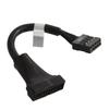 Cable adaptador USB 2.0 de 9 pines macho a USB 3.0 de 20 pines hembra, cable de extensión macho a hembra