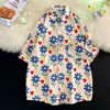 Ilha de Hainan Camisa Floral de Manga Curta Roupa de Praia Sanya Havaí Tailândia Viagem Masculina Casal Casual Solta