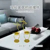 Hogar Ciervo Elegante Portavelas de Hierro Atmósfera Navideña Nórdica Decoración Comedor Sala de Estar Artesanía Metálica Adornos
