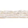 Contas de palito de dente de pérola barroca branca natural para joias DIY, brincos, colares e acessórios, disponíveis para atacado do fabricante