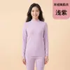 Conjunto de Roupa Térmica DeRong Outono e Inverno para Mulheres Camada Base Armazenadora de Calor Gola Média Proteção Frio Roupa de Outono para Casal Conjunto de Calças de Outono para Homens