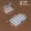 Caja de Almacenamiento de Plástico Transparente de 5 Compartimentos, 8 Compartimentos, 10 Compartimentos, 15 Compartimentos, 24 Compartimentos para Cuentas, Componentes, Joyería y Piezas