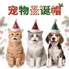 Z Adereço de Cabeça de Natal para Pet Chapéu de Natal para Gato Cachecol para Pet Decoração de Feriado Foto Acessórios para Pet