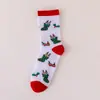 Meias de Natal Amazon Transfronteiriças Meia-Calça Outono e Inverno Aconchegantes e Quentes Desenho Animado Meias Longas 2026 Papai Noel Rena