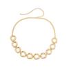 Joyería Transfronteriza Europea y Americana Anillo Plegado Versátil Cadena para Cintura Cadena de Anillo Corrugado Simple Cadena corporal bodychain