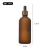 Botella de Aceite Esencial Marrón Mate 10ml Botella de Vidrio Engrosado Botella de Cosméticos de Alta Gama Botella Vacía de Vidrio Al Por Mayor