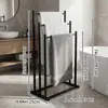 Estante de almacenamiento multifuncional para toallas de baño en el hogar, estante de toallas multicapa de pie, estante móvil para toallas de baño en el dormitorio