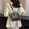 Bolsa feminina elegante estilo coreano, nova moda para viagem, primavera de 2025, mochila pequena quadrada