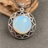 Collar de cristal de estrella de seis puntas, colgante de estilo europeo y americano, conchas de abulón vintage, piedra de ojo de tigre, joyería personalizada, combina y combina.