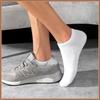 Calcetines Blancos, Calcetines de Algodón Finos de Corte Bajo y Boca Baja, Versátiles, No Hacen Bolitas, Calcetines Deportivos Simples, Calcetines para Estudiantes, Invisibles y Antideslizantes