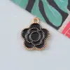 Série Preto e Branco Relógio Flor Relógio Acessórios Pingente de Liga DIY Corrente de Celular Chaveiro Feito à Mão
