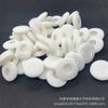 Fabricante Personalizado Negro y Blanco Esponja Doméstica Orejeras Dobles Poliéter Labial Esponja Cabeza Flocado Labial Líquido Punta de Pluma