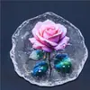 Pin de Acrílico Rosa con Forma de Rosa Transfronterizo Colgante Plano para Ropa Colgante de Decoración para el Hogar