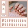 Mostrando Arte de Uñas Blanco Otoño e Invierno Necesario Arte de Uñas de Diamante Brillante Temperamento de Hada Pura Diamante Completo Usar Armadura 24 Piezas