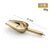 Pala para Hielo para Tiendas de Té de Leche, Pala Integrada Engrosada de Acero Inoxidable para Arroz, Harina, Comida, Té, Palomitas de Maíz, Fondo Plano