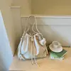 Shuai Mi Home Bolso Cubo de Moda Coreana con Cordón Simple 2026 Nuevo Nicho de Moda de Alto Valor Bolso de Hombro