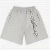 Moda Estilo Japonês Simples Confortável Personalizado Padrão de Letra Retro Bolso com Zíper Cintura Elástica Solto Shorts Casuais