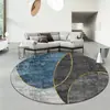 Alfombra Redonda Simple de Lujo Ligero para Sala de Estar, Resistente a las Manchas y Fácil de Cuidar, Manta para Sofá, Alfombra para Mesa de Centro, Alfombra Antideslizante para Piso de Balcón/Dormitorio