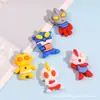 Muñeca de Dibujos Animados Monstruo Accesorios de Resina DIY Gel de Crema Pasador Hecho a Mano Adorno para el Cabello Juguete para Niños Decoración Almacenamiento
