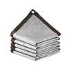 Malla parasol de papel de aluminio personalizada, malla de protección solar engrosada y reforzada para balcón, patio, cochera exterior y malla de sombreado