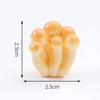 Simulación Flammulina velutipes Pleurotus eryngii Juego de Comer Champiñón DIY Decoraciones Accesorios de Bolsa Ciega Mini Coche Escritorio Pequeños Adornos