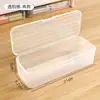 Caja de Lápices Transparente para Niños Plástico Caja de Almacenamiento para Crayones y Lápices Portalápices Estuche de Gran Capacidad Caja de Lápices para Escritorio Estudiante