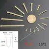 Bisagra para Muebles Caja Tambor Cabeza Redonda Fija DIY Hecho a Mano Envuelto en Alambre Colgar Cuadro Dorado Puro Recto Clavos Pequeños de Latón