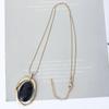 Amazon Comercio Exterior Explosiones Damas Cepillado Moda Transfronterizo Especial para Metal Largo Retro Simple Collar Cadena de Lana