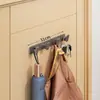 Colgador de pared para abrigos sin taladro para entrada, gancho adhesivo para guardar abrigos y sombreros detrás de la puerta, estante de pared para almacenamiento