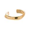 Pulsera Metálica Acrílica Ondulada con Abertura Irregular Europea y Americana, Temperamento Nicho Personalizado, Joyería de Mano de Alta Gama para Mujer