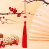 Novo Nó Chinês Estilo Chinês Pingente de Borla Tibetana Acessórios DIY para saia de rosto de cavalo, Cheongsam estilo chinês, Decoração pendente de borla Hanfu