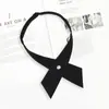 Corbata Jk Borgoña para Mujer, Estilo Japonés, Rayas, Fácil de Usar, para Fotos de Graduación, Toga de Licenciatura, Accesorio de Uniforme Escolar