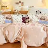 Juego de cuatro piezas de leche polar de invierno, sábana y funda de edredón de coral engrosado Clase A, ropa de cama con forro polar, juego de tres piezas para estudiantes
