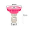 Boquilla de Conexión Rápida de 1/4 Pistola de Agua para Lavado de Autos de Alta Presión Máquina de Limpieza en Forma de Abanico Pistola de Agua para Lavacoches Boquilla de 5 Colores 7 Colores