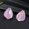 Hoja de Loto de Encaje 22mm Cuentas de Vidrio Gradiente Hecho a Mano Accesorios para Enhebrar Cuentas Sueltas Cuentas para Pulsera Festival del Bote del Dragón Bolsita