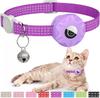 Amazon Apple Airtag Collar para Gato Rastreador de Posicionamiento Cubierta de Silicona Tres Seda Reflectante Bolsa Campana Perro Mascota