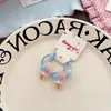 Infantil Fofo Unicórnio Sorvete Brilhante Elástico de Cabelo Cartões de Cabelo Não Danificam Fio de Cabelo Acessórios de Cabelo Para Cabelo de Meninas Gotas d'Água Presilha BB