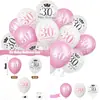 Conjunto de balões decorativos de festa com estampa de número de aniversário mais vendido internacional para decoração de cerimônia de 18º aniversário Balões