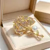 Broche de Tulipán de Zirconia de Alta Gama Xiliang Feizi Corsage de Tulipán Colorido Estilo Coreano Pin de Regalo Elegante Venta al por Mayor