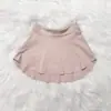 Ropa de Práctica de Baile para Niñas Nylon Maillot de Baile Falda de Hoja de Loto Verde Aguacate Niña de Ballet Falda de Cintura Alta