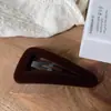 Pasador de Terciopelo Colorido Forma de Gota de Agua para Mujer 2025 Nuevo Elegante Flequillo Pinza BB Adorno para el Cabello Pinza Lateral Accesorios para el Cabello