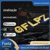 Placas de Letras de Plástico, Placas de Nome Galvanizadas, Placas de Porta de ABS, Placas de Marca 3D para Supermercado e Hotel, Logos Decorativos para Carros Venda por Atacado