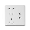 Tomada com Interruptor de Sobrepor com Caixa Base, Sete Furos, Nove Furos, Painel Grande Branco, Fiação Exposta, Um ou Dois Módulos, Painel de Cinco Furos, USB