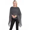 Suéter Nuevo Transfronterizo Costura Borla Holgado Talla Grande Bolsa Versátil Rayas Suéter de Punto para Mujer