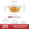 Pote de Cristal Forno de Micro-ondas Doméstico Prato Transparente com Tampa Arroz Assado Forma para Assar Vidro de Alto Borossilicato Tigela de Vidro Resistente ao Calor