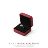 Caja de joyería de caja de hierro de cuero PU, caja para anillos, caja para colgantes, caja para pulseras, joyero, caja de embalaje para joyería de hierro en bruto
