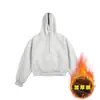 Jaqueta casual esportiva de meio zíper, espessa, versátil, simples, com capuz, estilo americano, tendência outono e inverno, modelagem solta, para homens